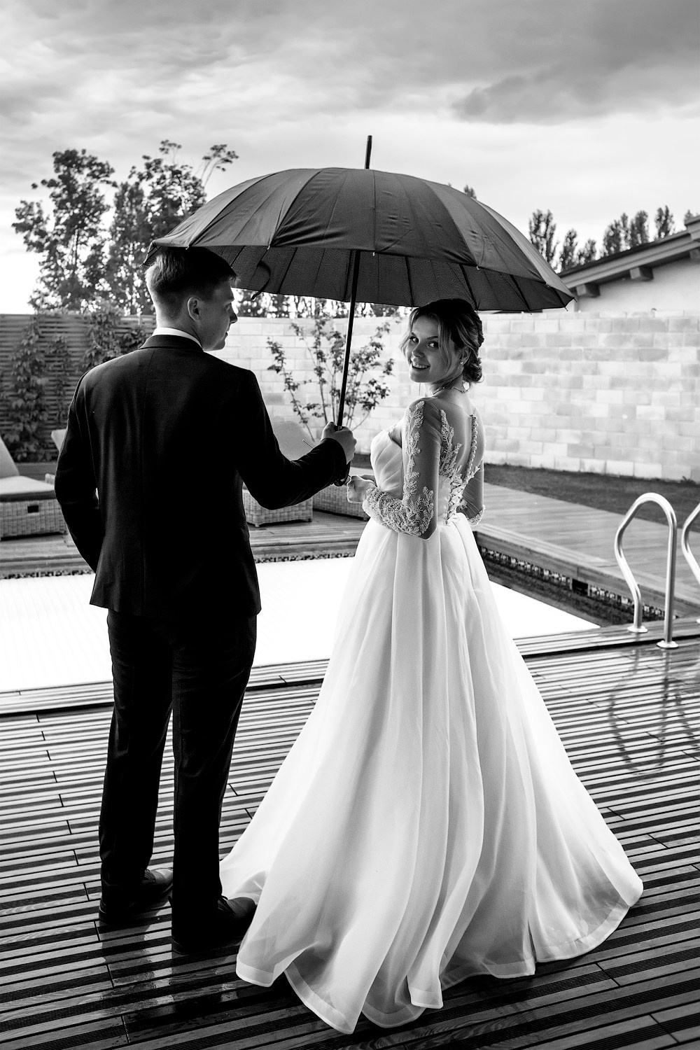 Дождь на свадьбе - фотограф Янкаускене Наталья