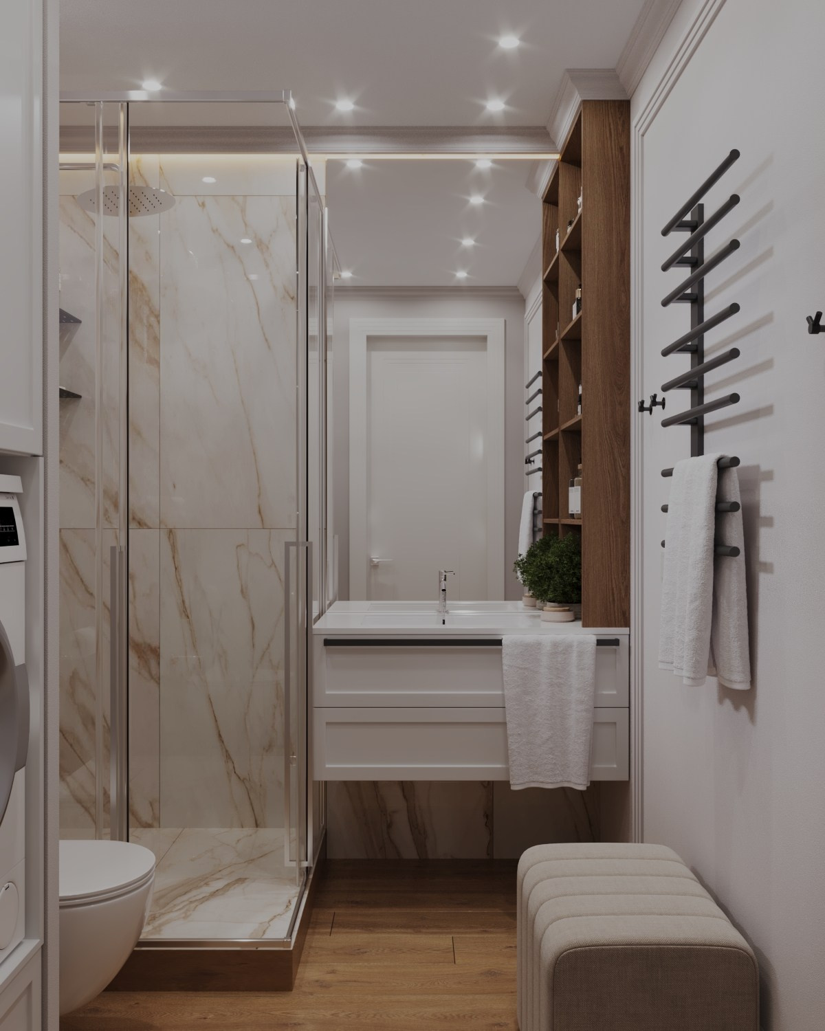 Визуализация санузла в частном доме. 3D-визуализация интерьеров и мебели | Larionova.vis — для студий и дизайнеров