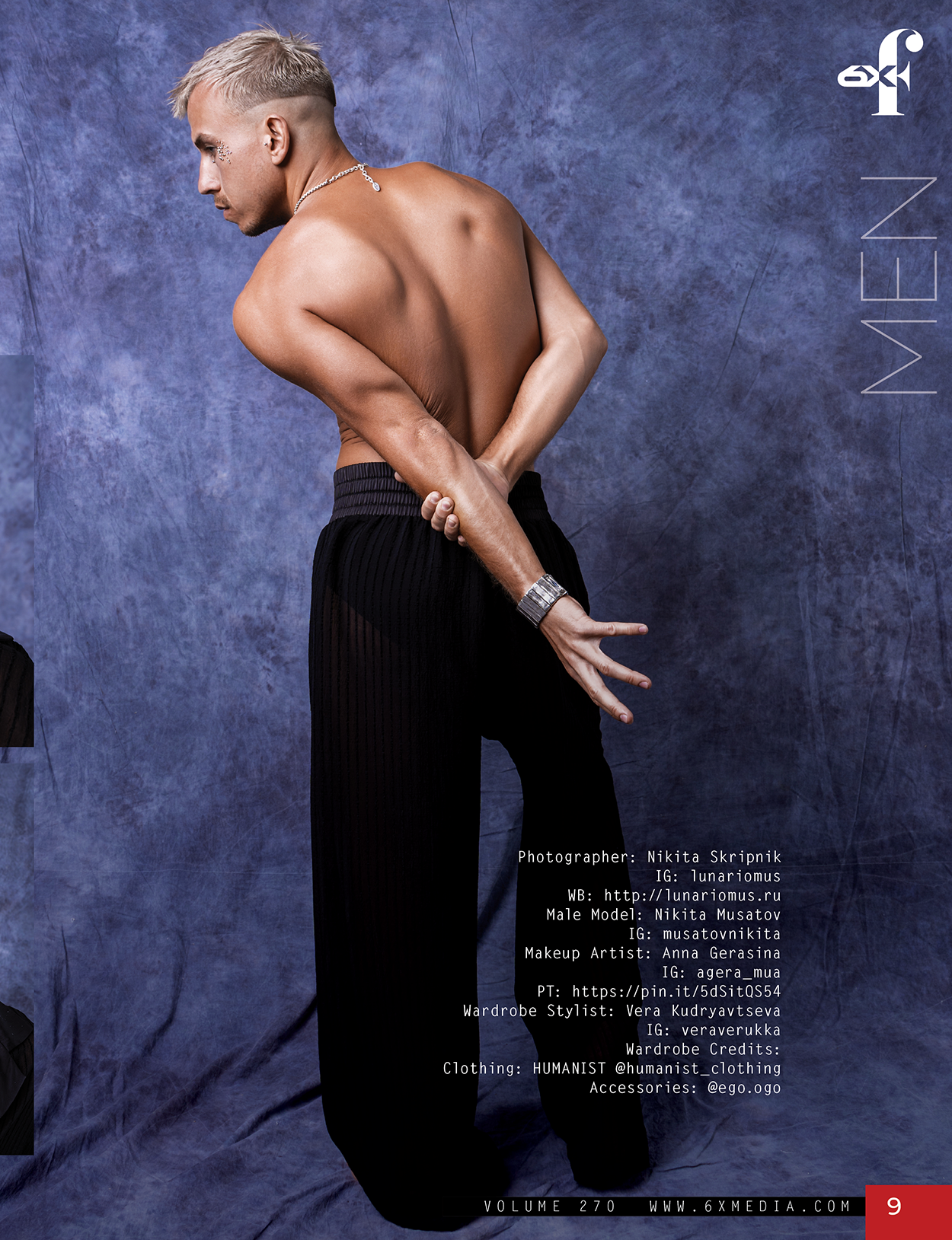 Никита Мусатов. 6x MAGAZINE. Никита Скрипник — ТЕАТР В СТИЛЕ ФЭШН