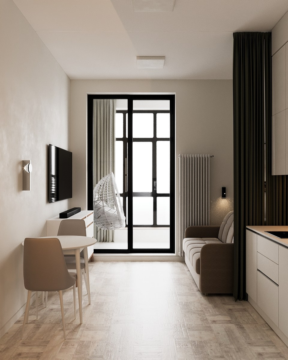 Кухня-гостиная. Визуализатор Векшина Елена