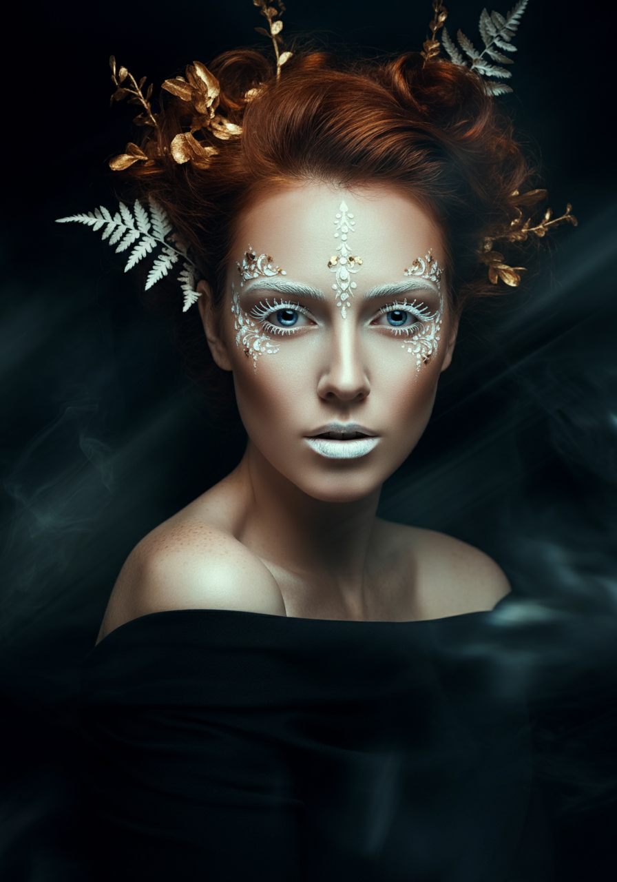 Нейрореференсы для студийной фотосессии в стиле фэшн