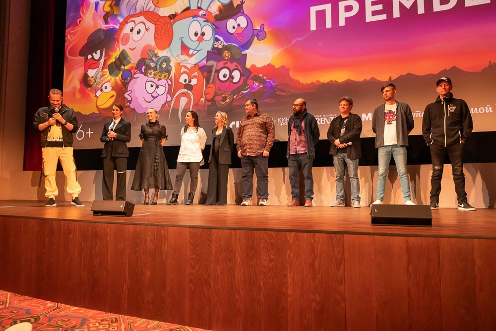 Репортаж с премьеры мультфильма «Смешарики снимают кино» в кинотеатре "Художественный"