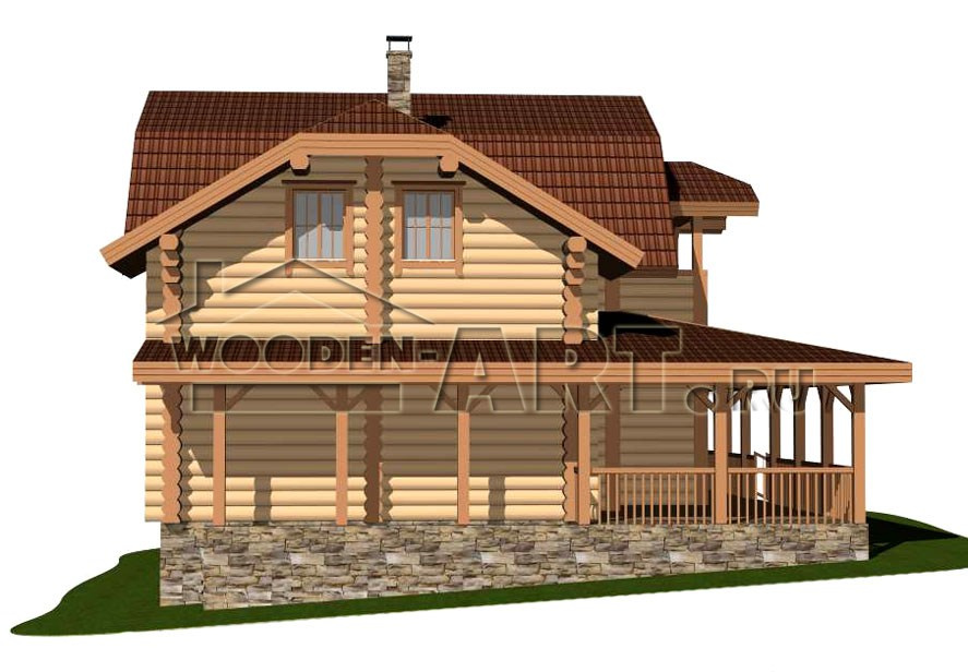 «Алиса» 259 кв. м. Проекты деревянных домов