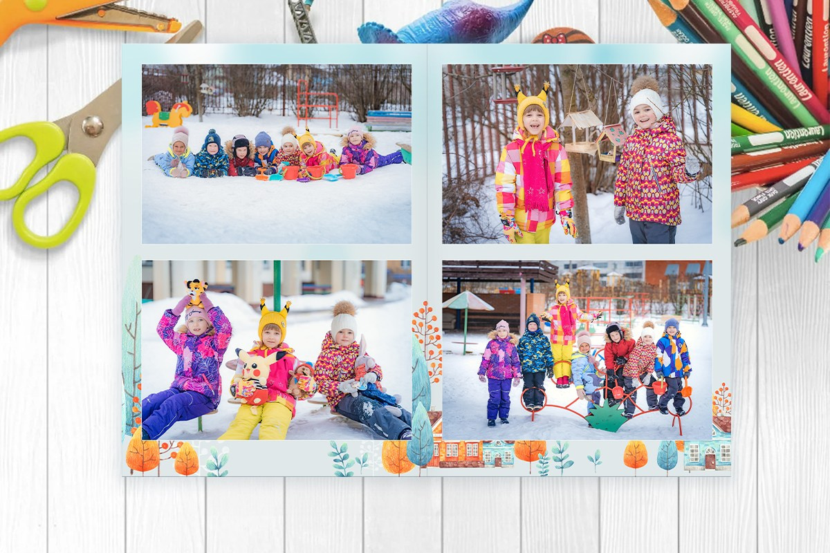 Дизайн выпускного альбома в детском саду