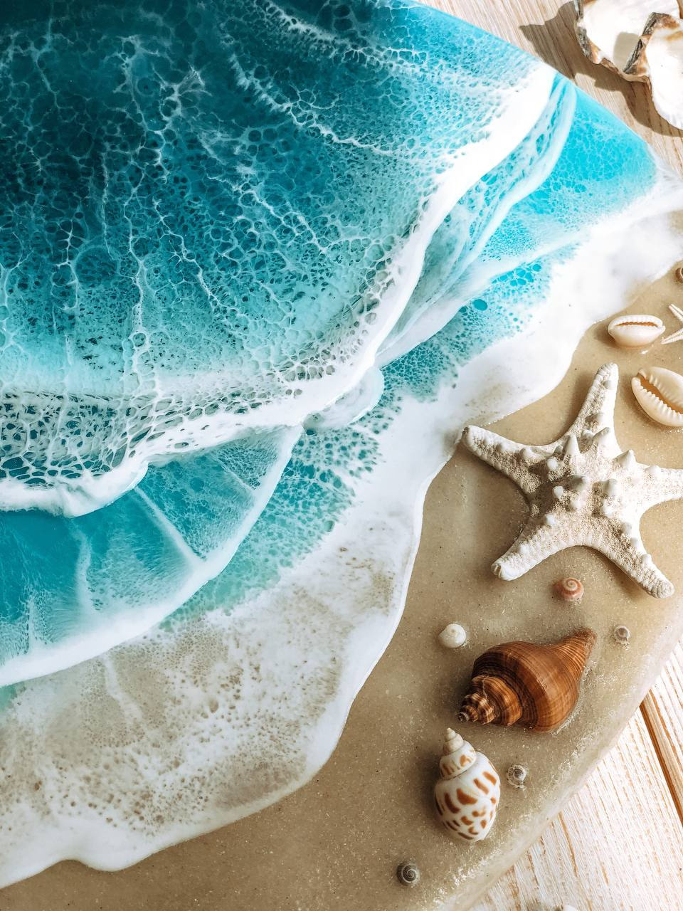 Эпоксидная смола. Seatales — эпоксидная смола и спиртовые чернила