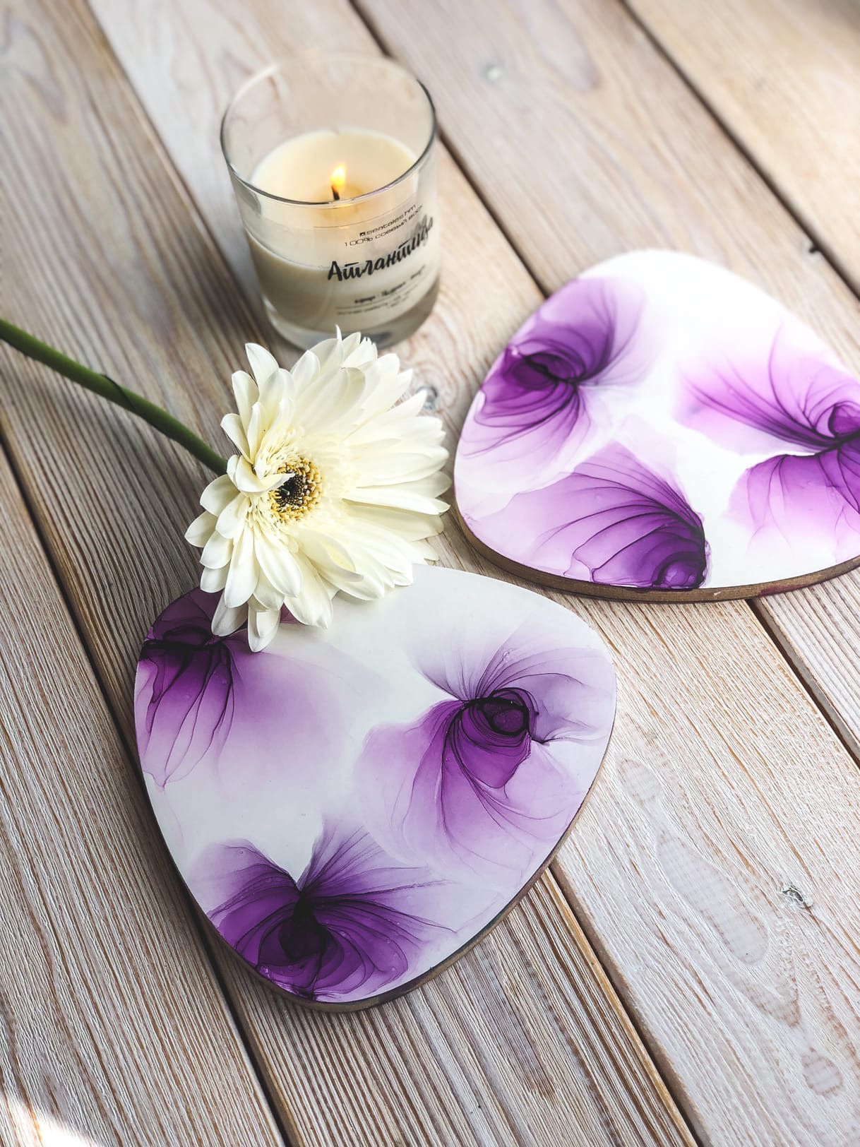 Спиртовые чернила. Seatales — эпоксидная смола и спиртовые чернила