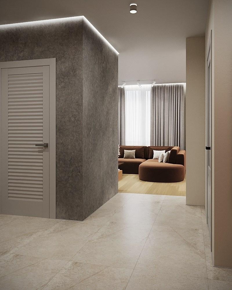 Квартира 100 м², м-н Космос. Студия дизайна