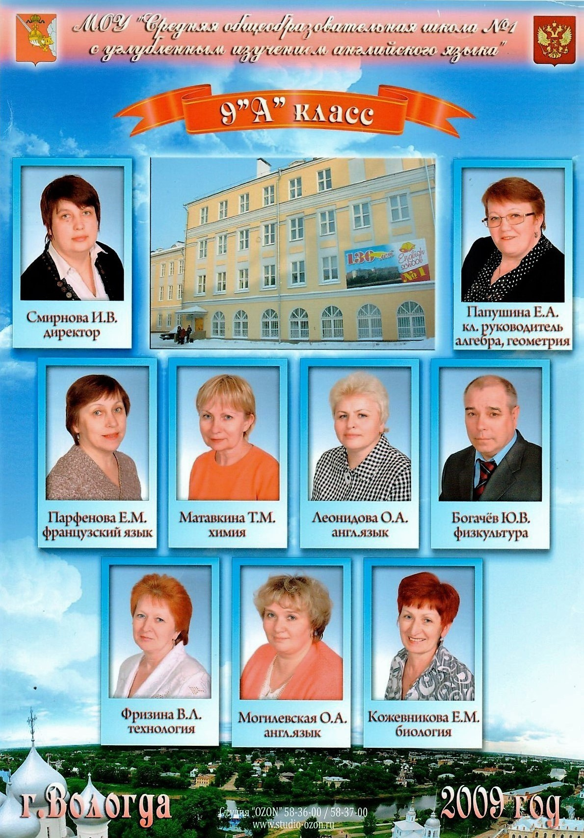 2009 г. 9а педагоги