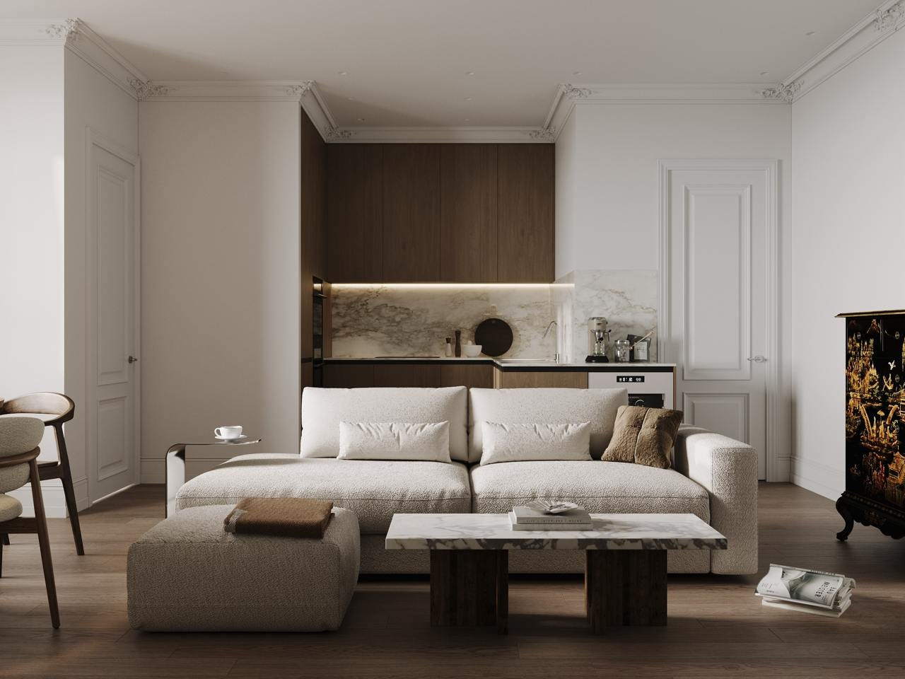 ЖK Настоящее — 80 м². КОМНАТА АИСТА дизайн-бюро | AIST ROOM design bureau