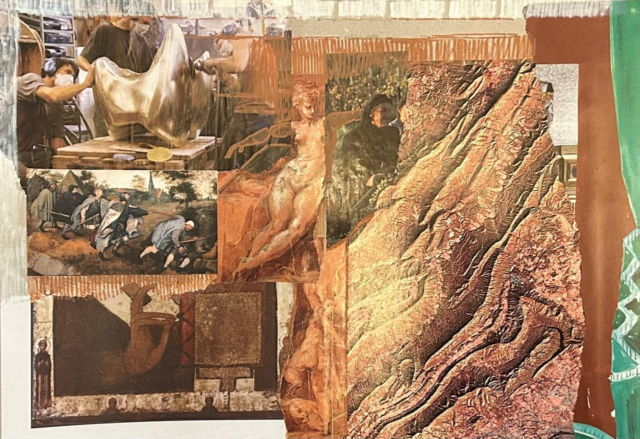 Коллажи. Художница в Москве