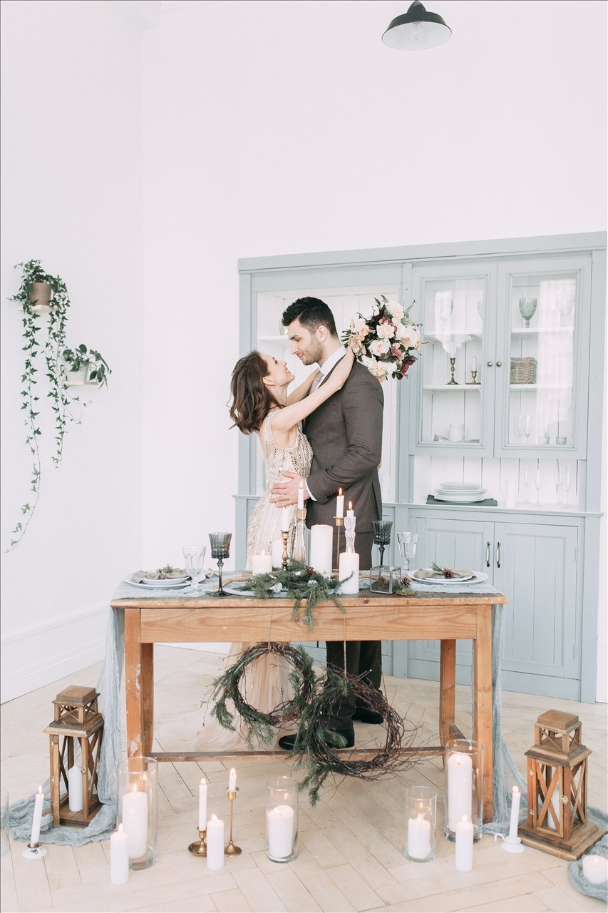 Стильная зимняя свадьба