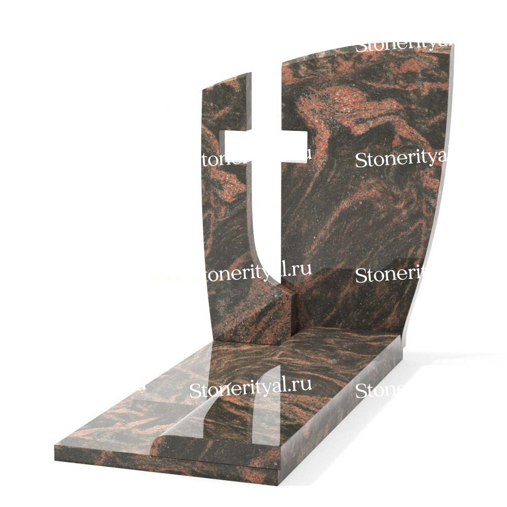 Комбинированные памятники на одного. Изготовление и установка памятников в Москве и МО