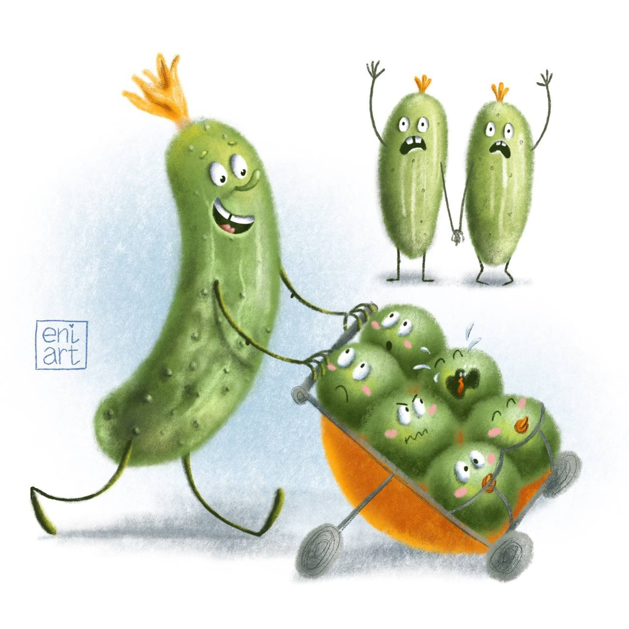 Овощная серия, огурец - плохой отец