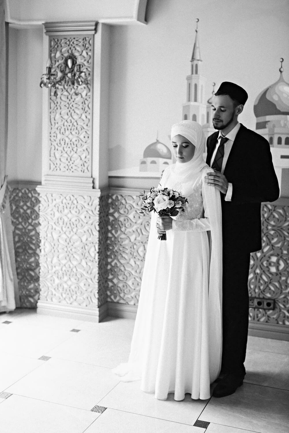 Никах в ресторане Идель. Стилист, видеограф, фотограф на никах и свадьбу в Москве, Лейла Влад nikahmsk