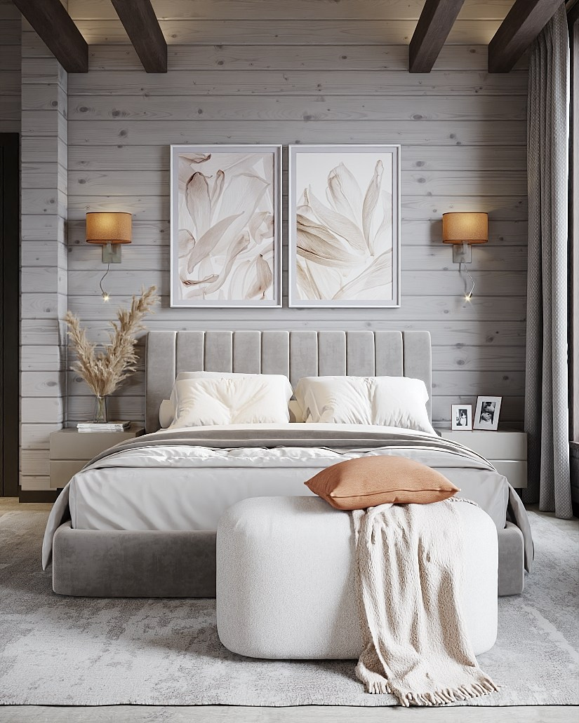 Дом из  бруса 250 м², Московская обл., к/п Гринвуд. Студия дизайна