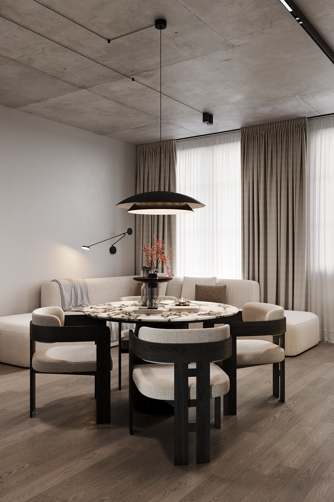 Лофт в ЖК Манхеттен. Дизайнер интерьера | Сабир Ульмаскулов