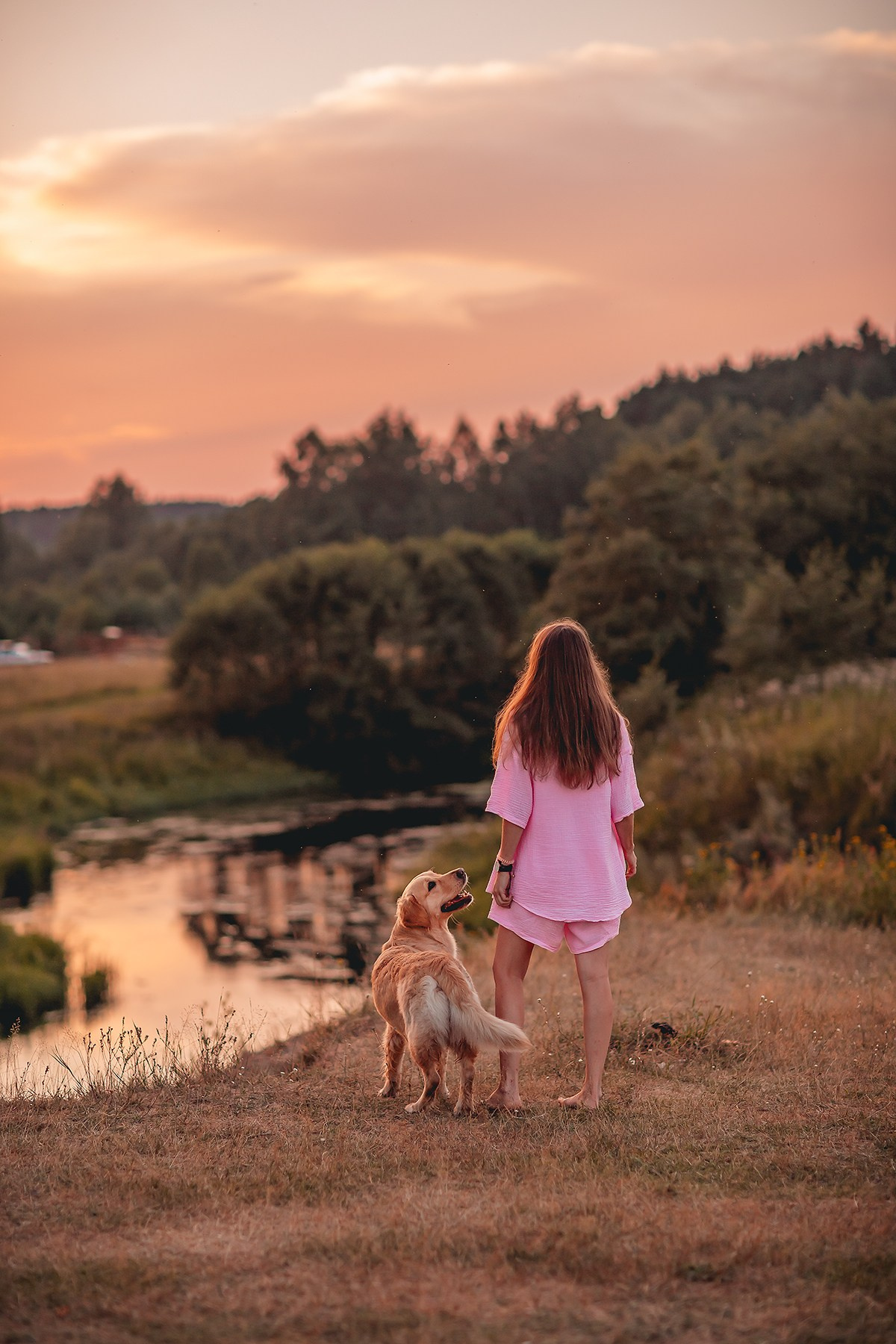 Марина и Чили в Малиново. Семейный фотограф анималист Мария Крючкова