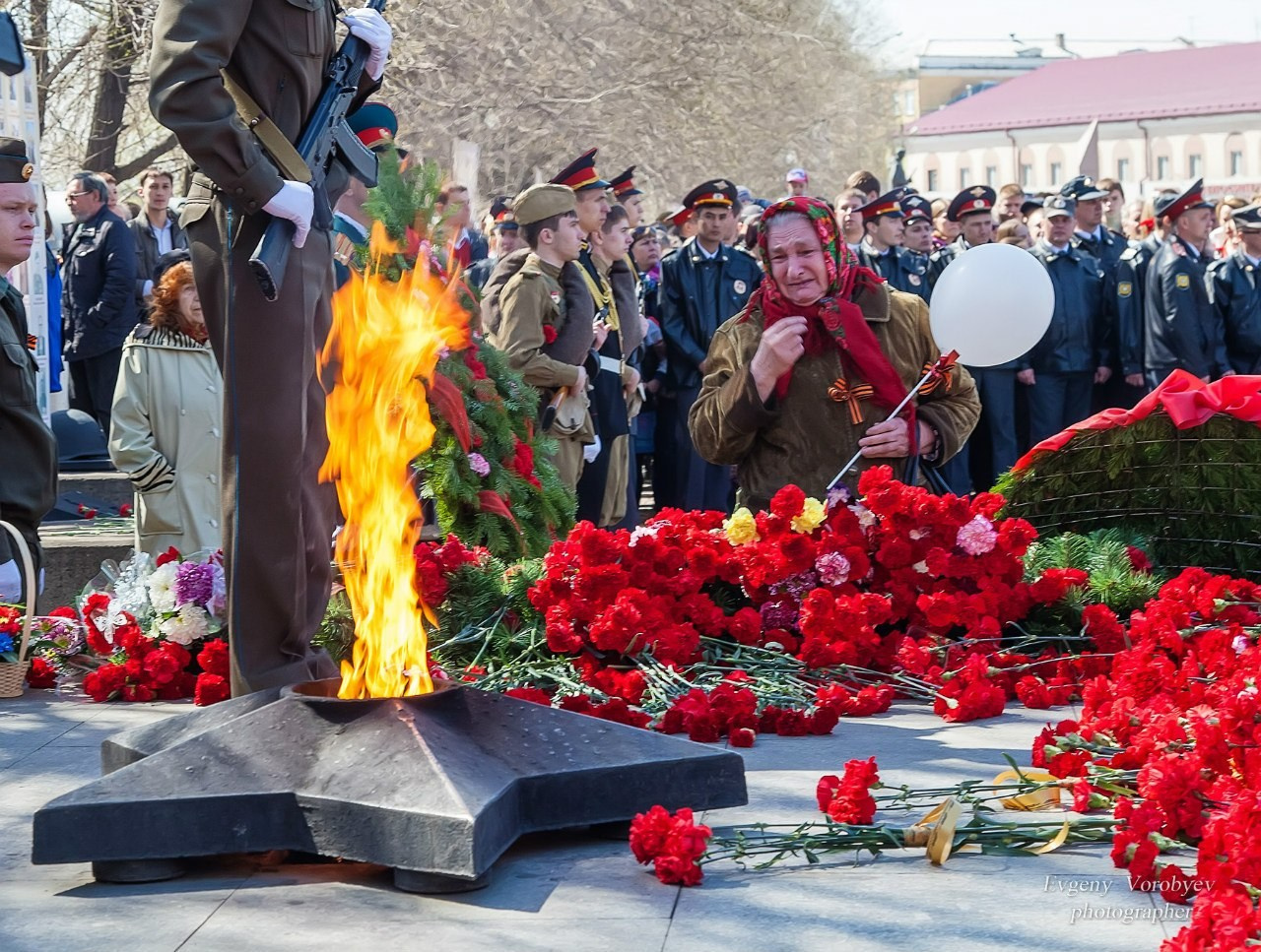 Празднование Дня победы 9 мая в Красноярске