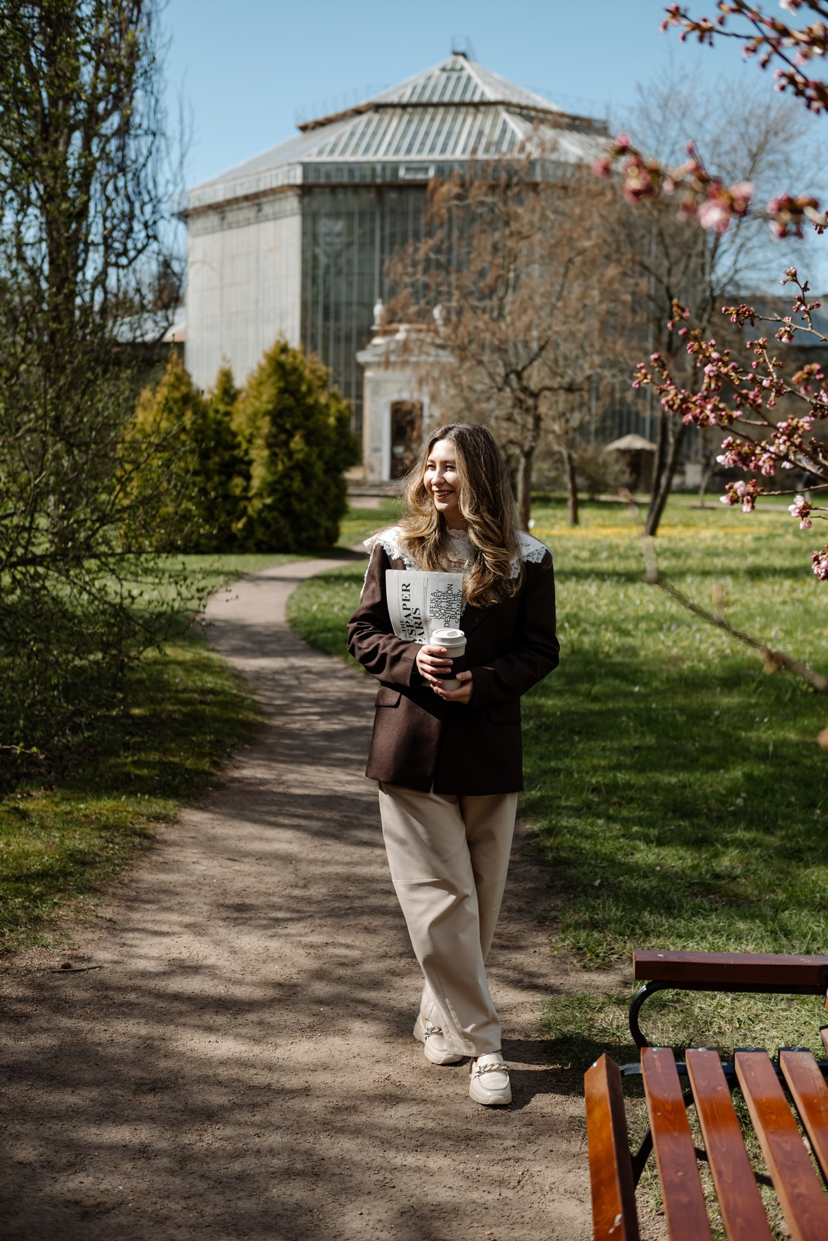 Марина с сакурой. Свадебный и семейный фотограф в Санкт-Петербурге Елена Худякова