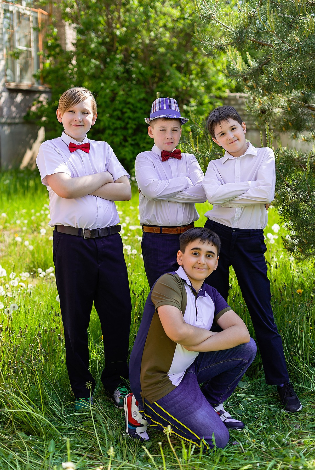 4 класс. Съёмка на улице. Выпускные альбомы «Эврика» в Нижнем Новгороде