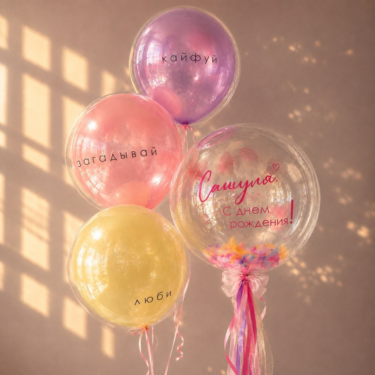 For her. Balloons and decorations in Serbia. Delivery 24/7