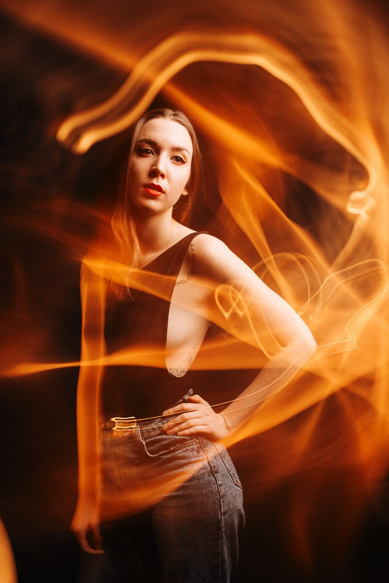 Light drawing. Антонина Талах фотограф в Москве