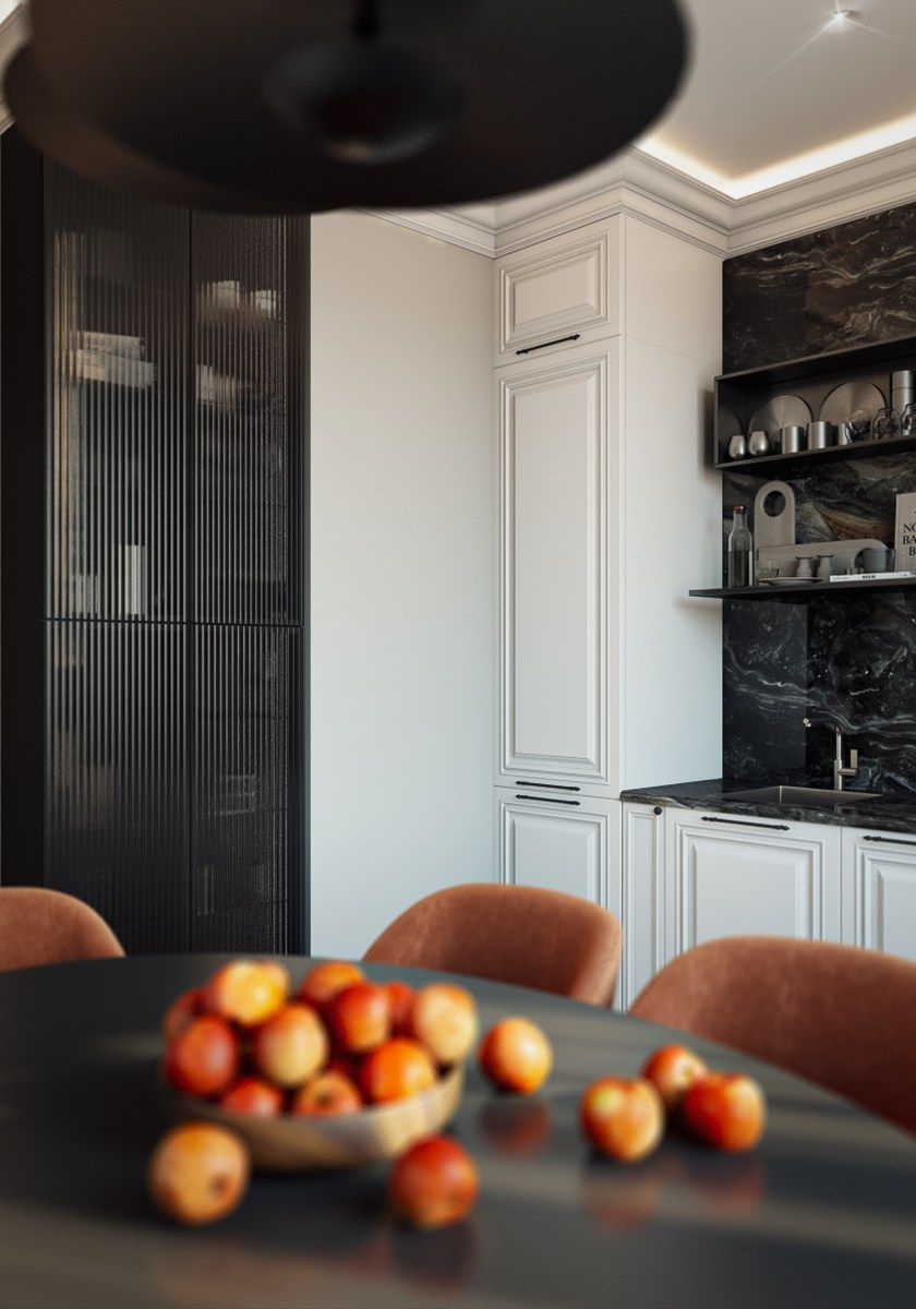 Квартира в г. Краснодар ЖК «Урал». Дизайн интерьера, 3D визуализация и 3D моделирование. Создание проектов и чертежей. КМВ: Кисловодск, Пятигорск, Ессентуки и удаленно