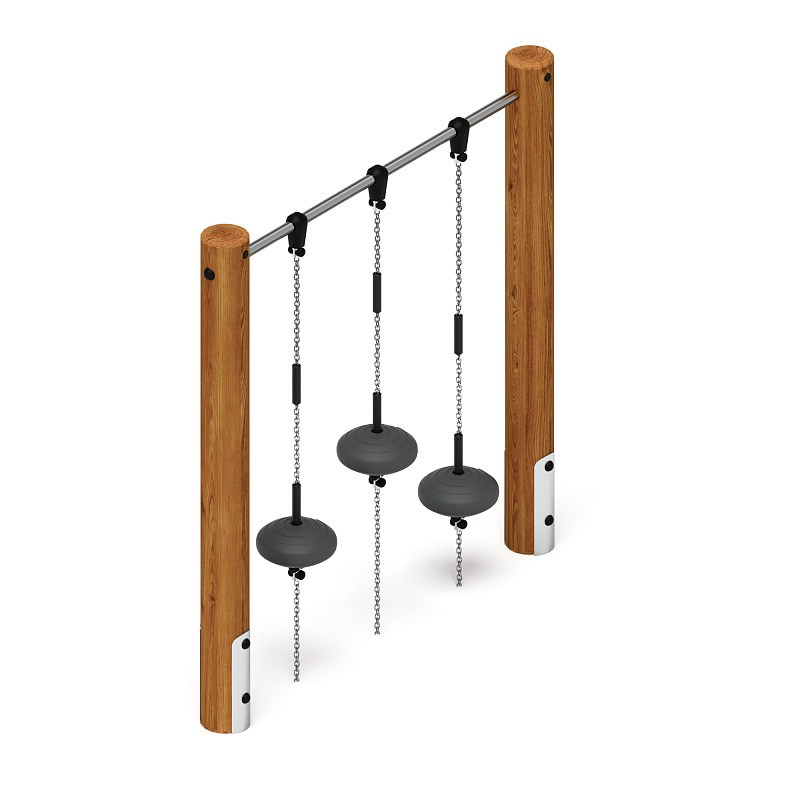 Спортивная серия (лиственница темный) СК 2.08.03-Л.И1.01 Габариты (ШхДхВ): 1970х300х2000 Зона безопасности, мм: 4970х3300 Возрастные ограничения от 5 до 12 лет