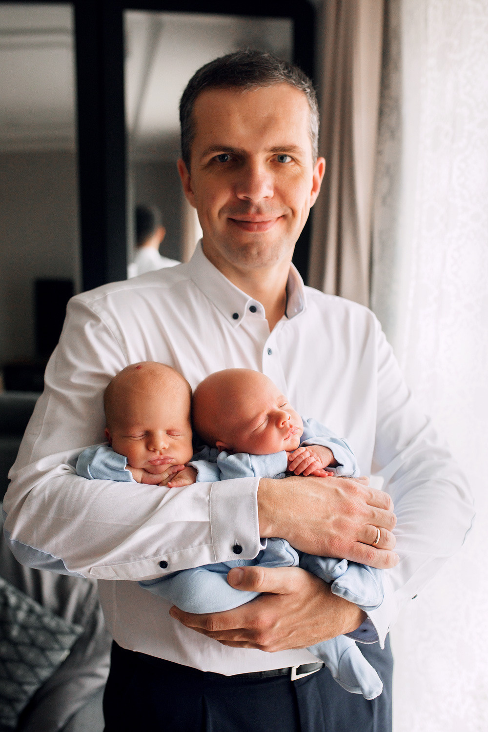 Фотосессия новорожденных Костя и Андрей. Фотограф новорожденных Оксана Полевская