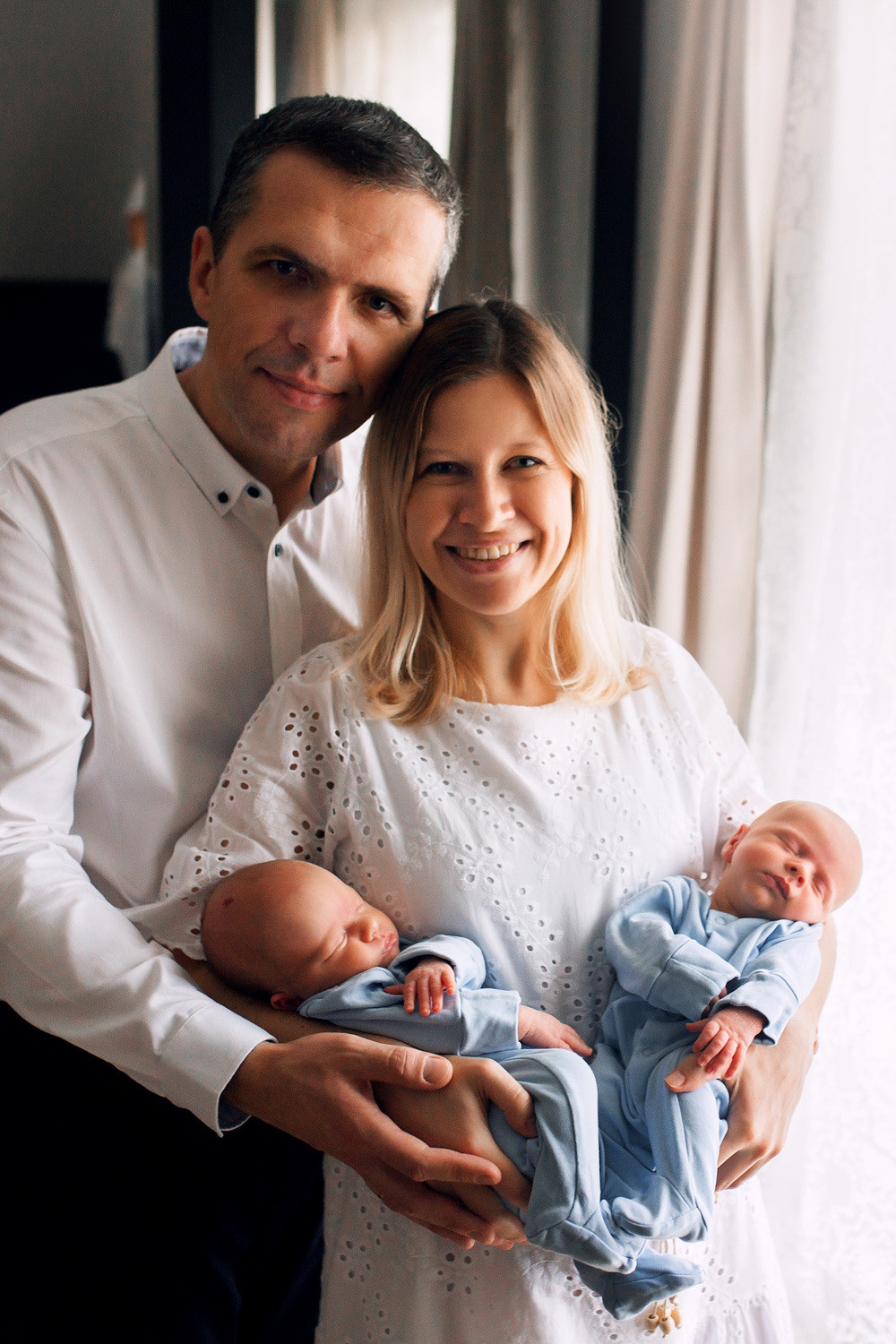 Фотосессия новорожденных Костя и Андрей. Фотограф новорожденных Оксана Полевская