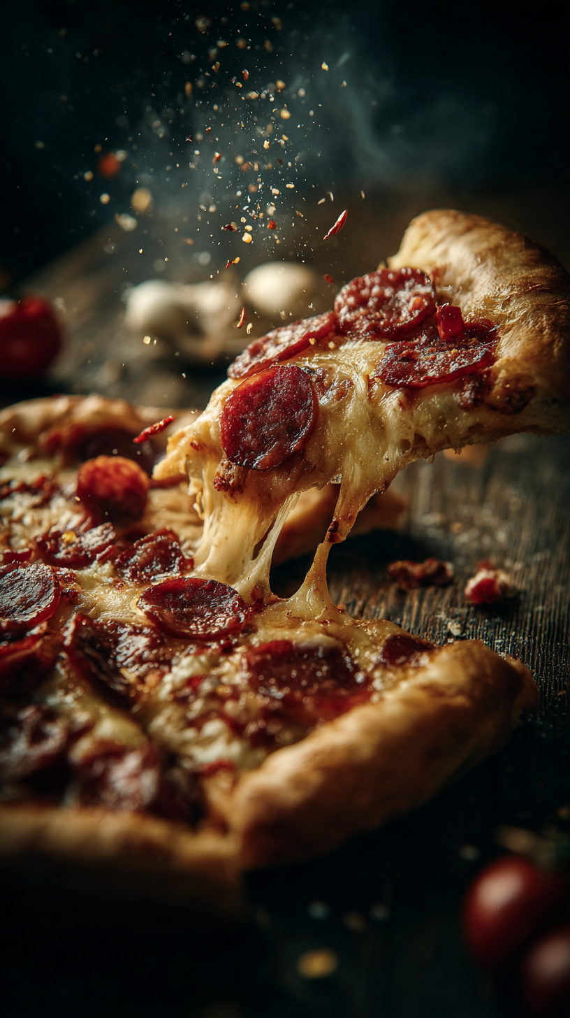 Визуальная концепция для пиццерии. Ekaterina Kiral — Visual Branding & AI Creation