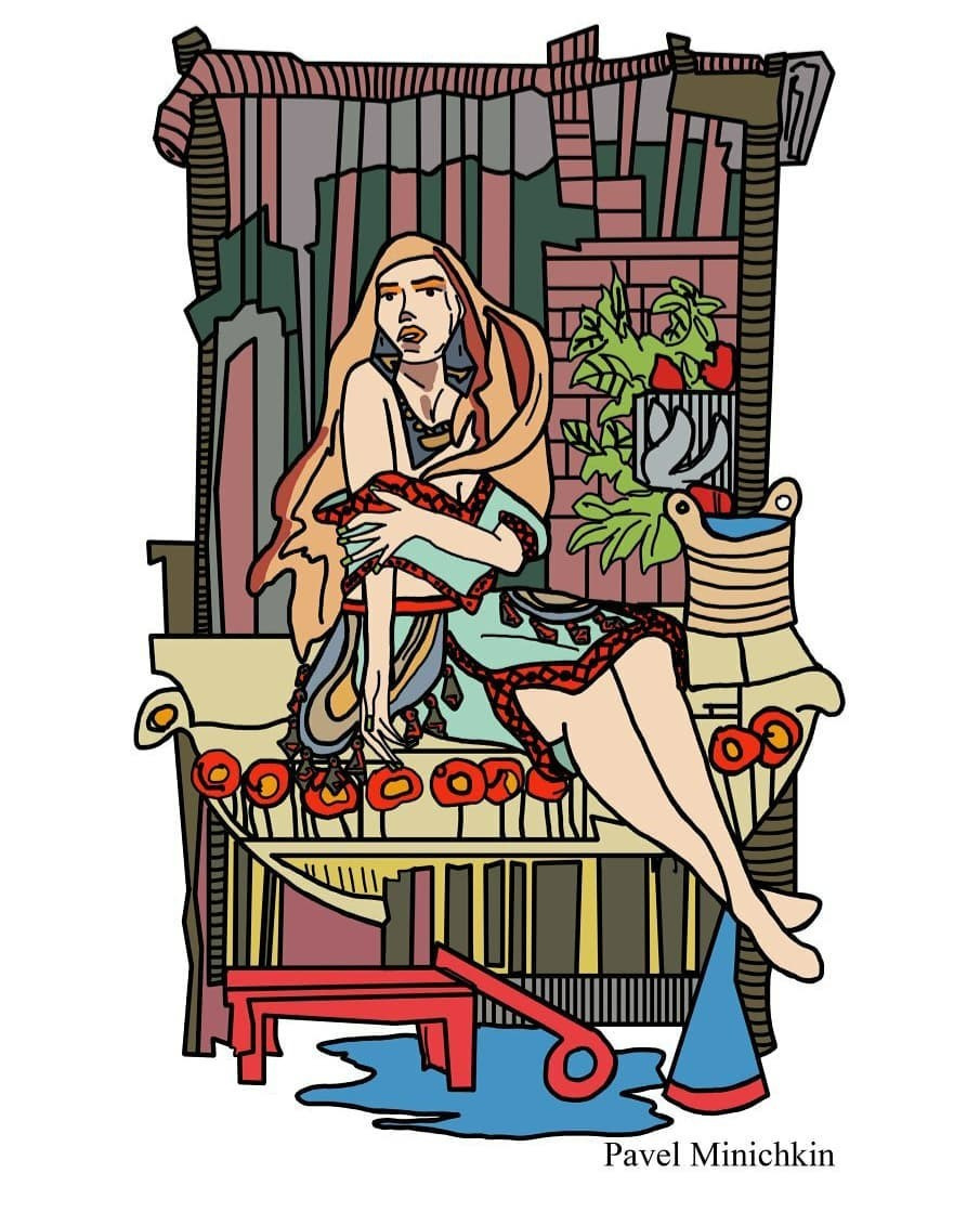 Миничкин Павел. Иллюстрация сказок финно-угров. Финно-угры.Компьютерная графика.