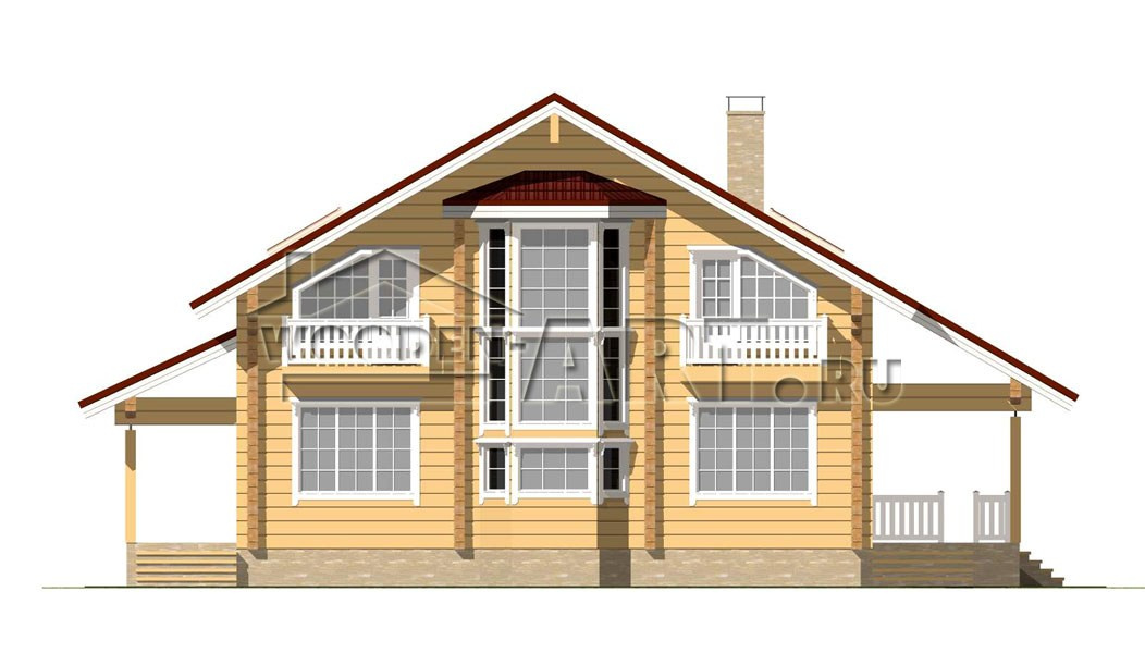 «Скандинавия» 397 кв. м. Проекты деревянных домов