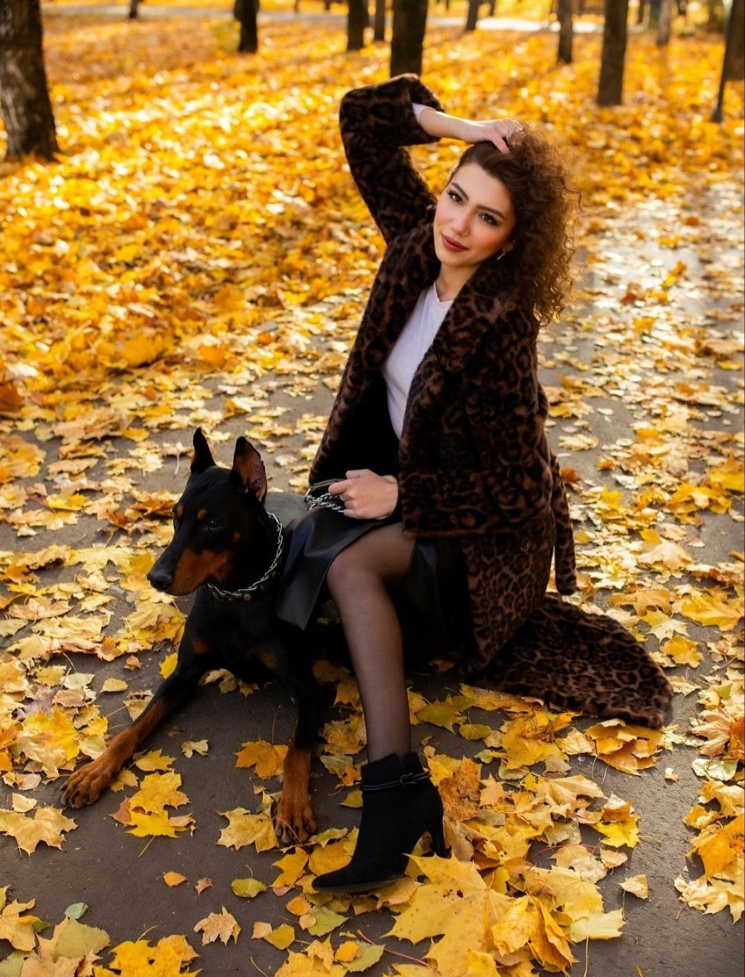 Фотосессия с Доберманом Липецк. Свадебный и семейный фотограф Виолетта в Липецке