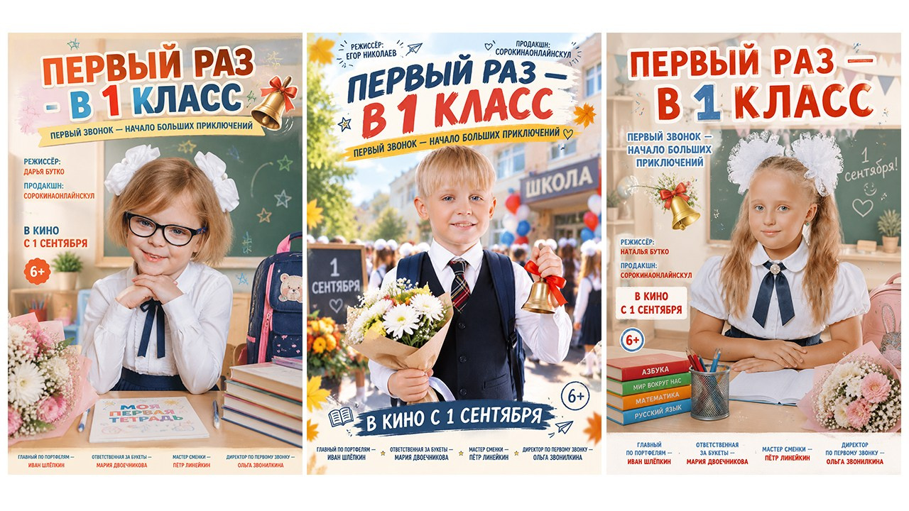 Выпускные ИИ-постеры для 4 класса в Новороссийске