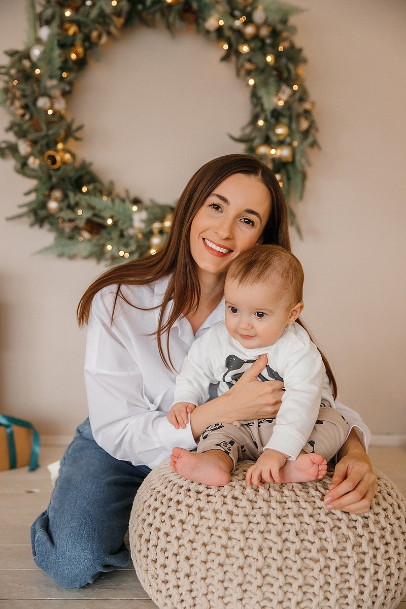 Зимняя фотосессия в студии. Фотограф Олеся Жомер