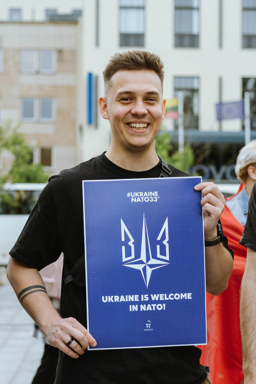 Ukraine — NATO. Photographer in Vilnius
