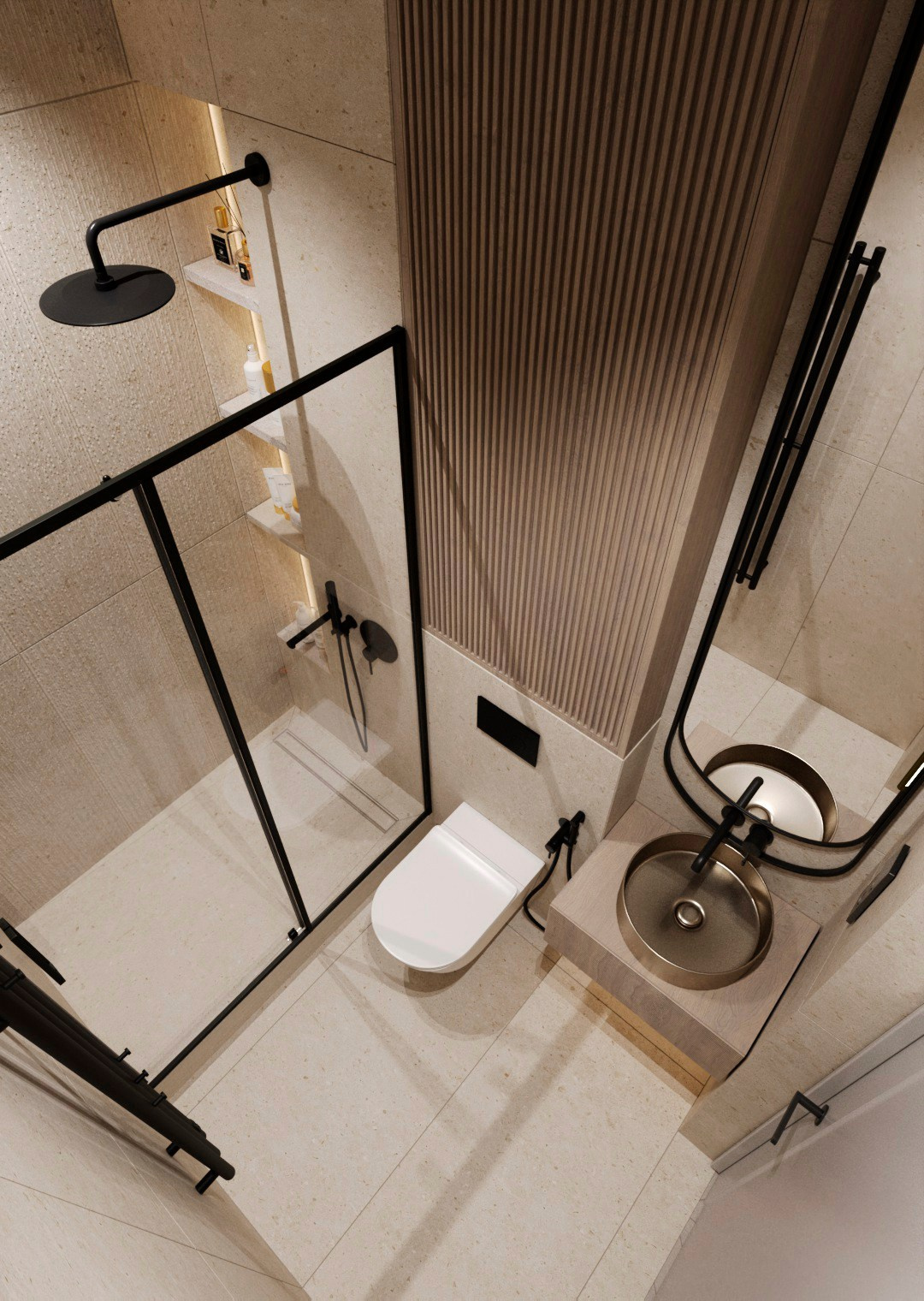 Квартира 135 м². г. Красноярск. ПРОЕКТИРОВАНИЕ ИНТЕРЬЕРОВ И АРХИТЕКТУРНЫХ РЕШЕНИЙ В СТУДИИ SHELOFAST DESIGN