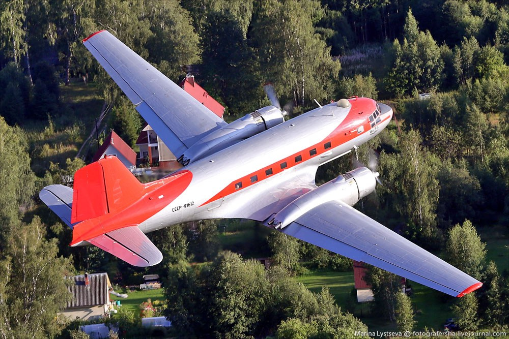 Ил-14, Ильюшин, самолёт, легенда поршневой авиации, самолёт 50-х годов. Авиационная техника для кино, рекламы и фотосессий