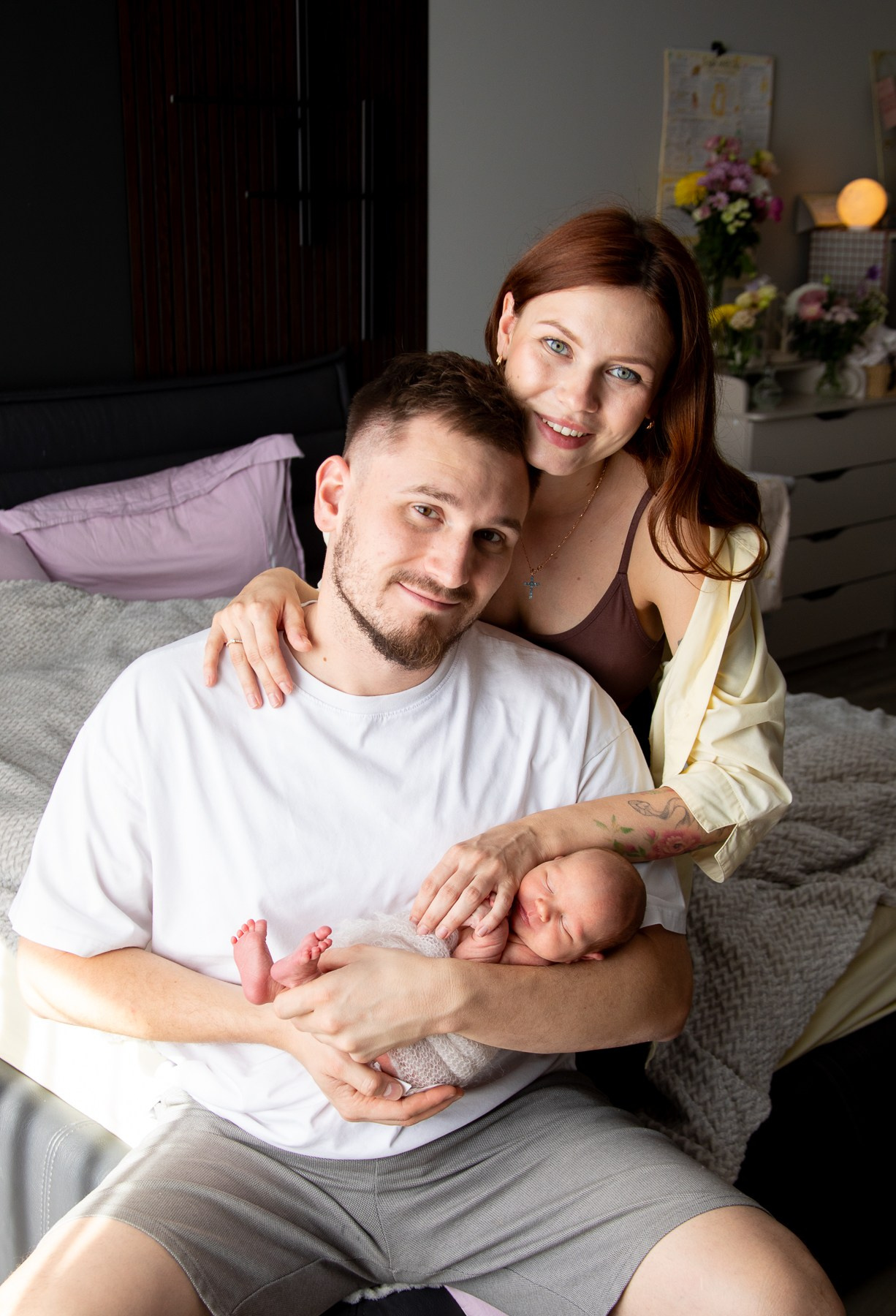 Первый день Ангелины дома. Семейный и церковный фотограф в Санкт Петербурге Мария Гобыча