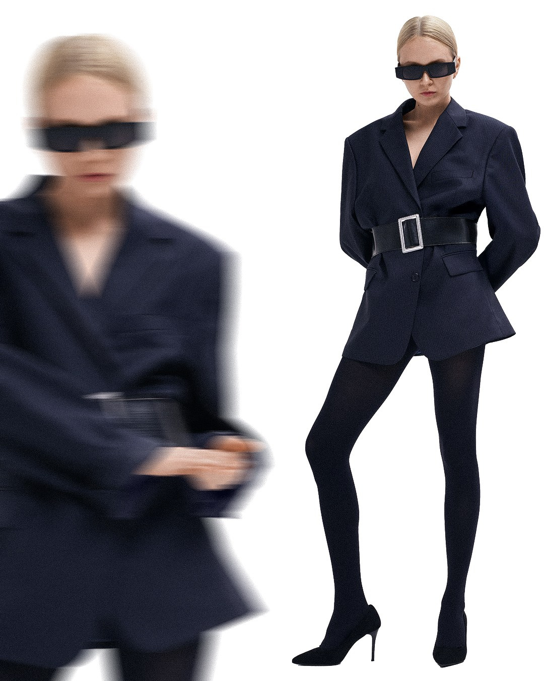 Креативный эффект с моделью на циклораме