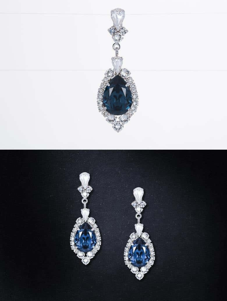 Ретушь предметной фотографии с ювелирным украшением, качественная ретушь, замена фона