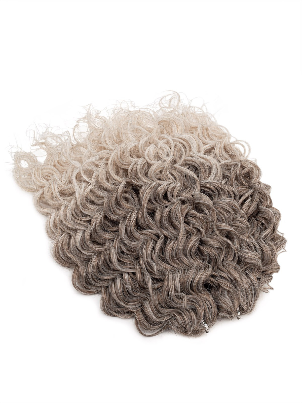 Предметная съёмка — накладные волосы кучерявые, блонд.