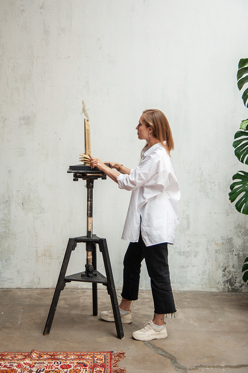 Съемка для скульптора Станиславы Смольяниновой. Портретная фотография в Москве