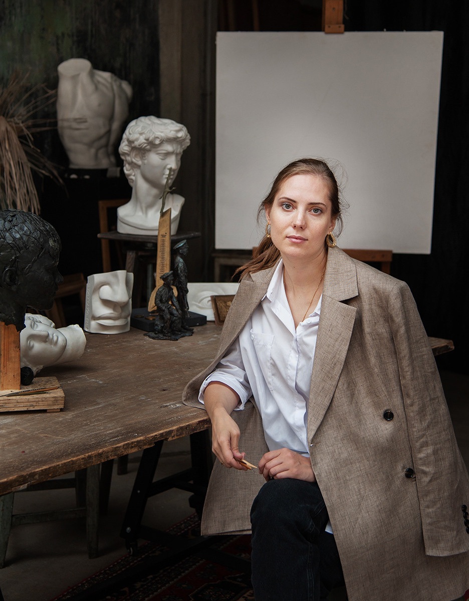 Съемка для скульптора Станиславы Смольяниновой