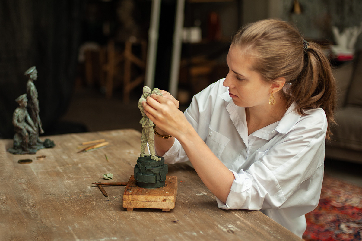 Съемка для скульптора Станиславы Смольяниновой. Портретная фотография в Москве