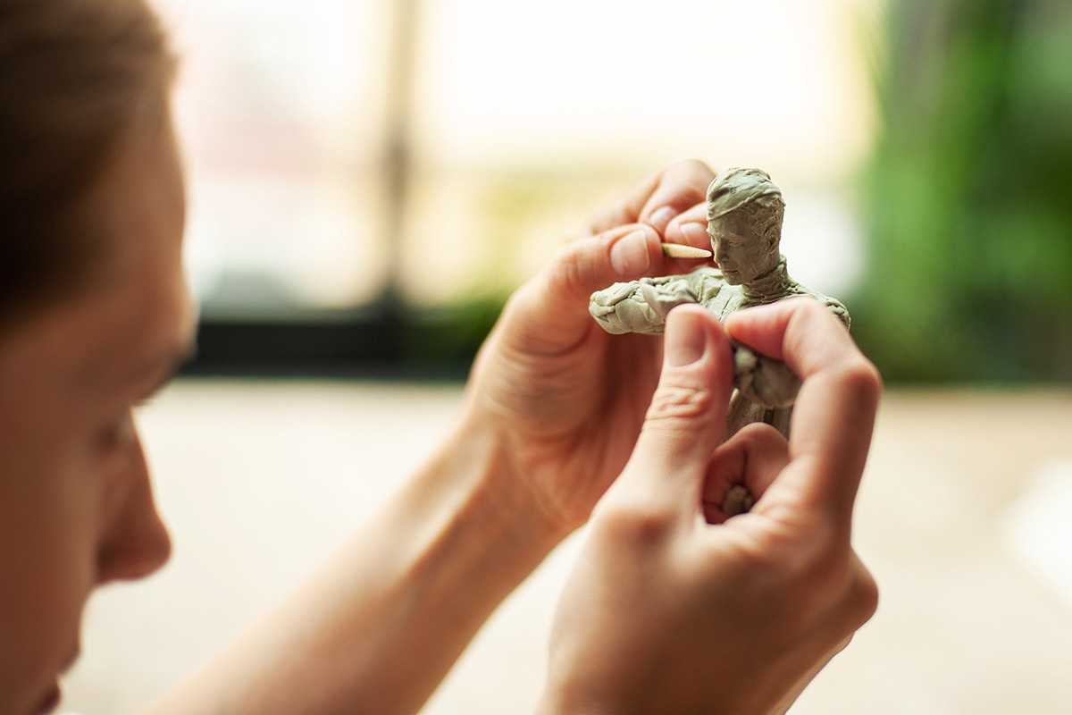 Съемка для скульптора Станиславы Смольяниновой. Портретная фотография в Москве