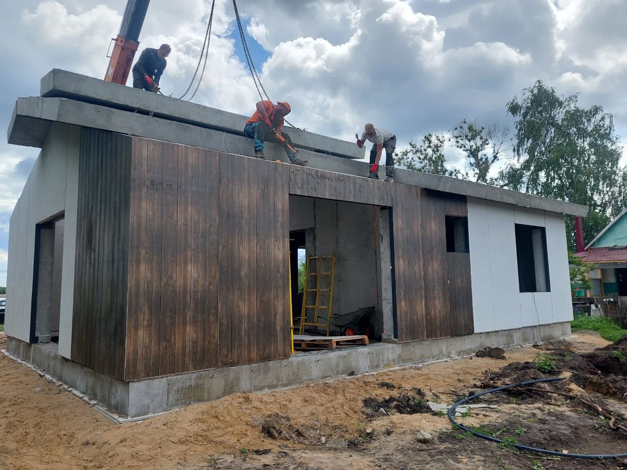 Быстровозводимый дом: Домокомплект Микеле 80, Воронежская область, Эртильский р-н. БыстроДом — капитальный дом за 7 дней!