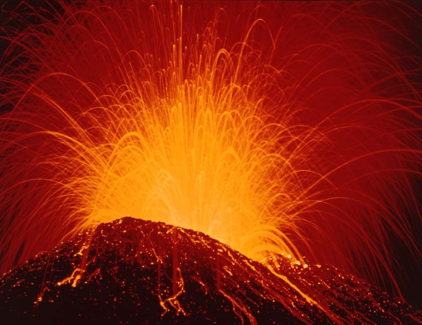 в-н Алаид, Курилы,  1972 г.