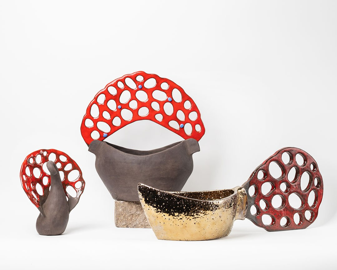 Вазы Жар-птица. Художник и керамист в Москве Виктория Густарёва